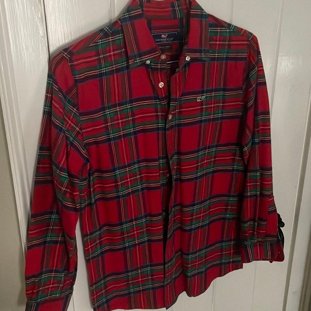 Vineyard Vines Kids Button Down Shirt Plaid